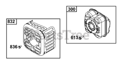 Briggs & Stratton 8P502-0136-H5 - Briggs & Stratton Vertical Engine Exhaust Group