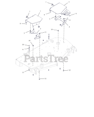 Gravely 992268 (Pro-Turn 252) - Gravely Pro-Turn 52" Zero-Turn Mower, Kawasaki FX (SN: 082000 - 089999)