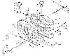 Echo CS-1001 VL - Echo Chainsaw Fuel System, Oil Tank