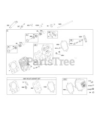 Briggs & Stratton 127332-0138-E2 - Briggs & Stratton Horizontal Engine Cylinder Head