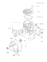 Kawasaki FA130D-ES01 - Kawasaki Engine CYLINDER/CRANKCASE