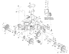 Exmark ECXKABBC21 - Exmark 21" X-Series Walk-Behind Mower, Kawasaki FJ180V, BBC (SN: 312000000 - 312999999) (2012)