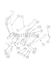 Cub Cadet 640 (590-640-100) - Cub Cadet 60" Front Loader att Mounting Brackets And Hardware