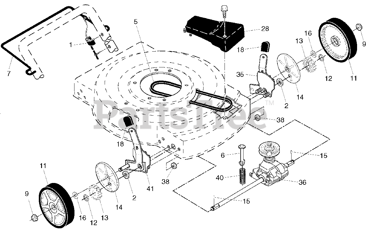 Poulan Pro XT 625Y22SHP (96122002800) Poulan Pro XT WalkBehind