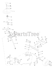 Husqvarna YTH 1542 (954567048-E) - Husqvarna 42" Yard Tractor (2001-12) Steering Assembly