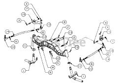 Cub Cadet 2135 (13A-214F100) - Cub Cadet Garden Tractor (SN: 326006 & Above) Front Axle And Connections