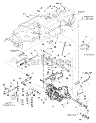 Simplicity 1693695 - Simplicity Broadmoor 44" Lawn Tractor, 17hp Transmission Group