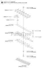 Husqvarna HA 850 - Husqvarna Hedge Trimmer Attachment (SN: 20070100001 - 20090900000) CUTTING EQUIPMENT