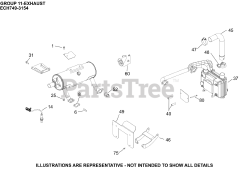Kohler ECH749-3154 - Kohler Command PRO EFI Engine, Basic Version, 26.5hp, 19.8kW 11 Exhaust