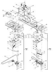 Cub Cadet 1170 (13CD608G101) - Cub Cadet Lawn Tractor (SN: 1I010H - 1H311H) (2001) Power Take Off System &amp; Battery