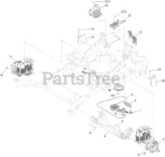 Toro 74925 TE (6000) - Toro 152cm Z Master Zero-Turn Mower, Side-Discharge Deck (SN: 404320000 - 999999999) Hydraulic Drive Assembly