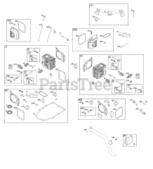 Briggs & Stratton 389575-0006-E1 - Briggs & Stratton Vertical Engine Cylinder Head Group