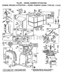 Electrolux/AYP 3497 A89 - Electrolux/AYP Tiller (1998)