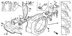 Honda GX160 U1 QXE8 (GCACK) - Honda Engine, Made in Japan (SN: GCACK-1000001 - GCACK-9999999) FAN COVER