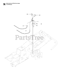 Jonsered FR 2216 A2 4X4 (965190701) - Jonsered Rear-Engine Riding Mower (2008-01) CONTROLS