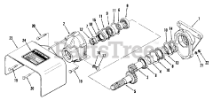 Toro 83225 - Toro Rear PTO Gear Box (1981)