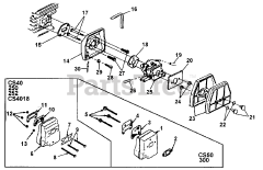 Homelite 252 (UT-10733) - Homelite Chainsaw Carburetor - Muffler