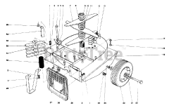 Toro 62850 - Toro Shredder (SN: 002000001 - 002999999) (1972) Base  Blade Assembly