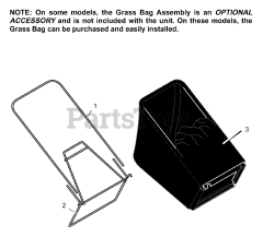 Murray 20607x71A - Murray 20" Walk-Behind Mower (1999) Bag Assembly