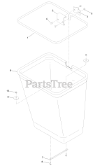 Exmark 126-6954 - Exmark Ultra Vac Bagger for Radius Mower, Heavy Duty (SN: 402082300 - 404314158) (2018)