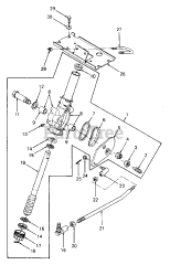 Cub Cadet 1541 (141-651-100) - Cub Cadet Garden Tractor (SN: 800000 - 816508) Lower Steering