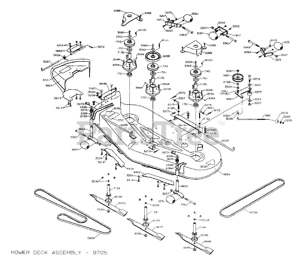 Dixon ZTR 5023 - Dixon Zero-Turn Mower (2000) MOWER DECK 60" Parts