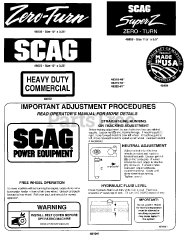 Scag SMZ-48 - Scag Super Z 48" Mower Deck (SN: 4210001 - 4219999)