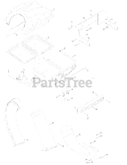 MTD 19A70005OEM - MTD Twin Rear Bagger Assembly (2010)
