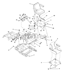 Ariens 915502 (1540) - Ariens Zoom 40" Zero-Turn Mower, 15hp Kawasaki (SN: 020000 & Above) Seat And Seat Support