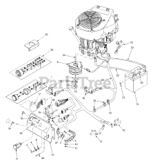 Scag SMTC-40 - Scag Tiger Cub 40" Mower Deck (SN: 6640000 - 6649999) Electrical System (Kawasaki &amp; Kohler)