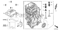 Honda GC135 QHA1 (GCAJ) - Honda Engine, Made in Japan (SN: GCAJ-1000001 - GCAJ-9999999) CYLINDER