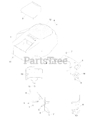 Cub Cadet RZT-42 (17YF2ACS010) - Cub Cadet 42" RZT Zero-Turn Mower, Kohler (2012) Kohler SV715-3027 Blower Housing &amp; Baffles