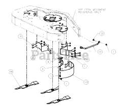 Cub Cadet 546 (590-546-150) - Cub Cadet 48" Mulch Kit Fabricated Deck Mulch Attachment 48"
