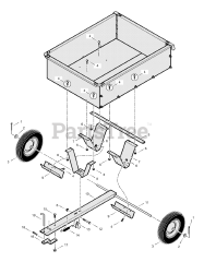 Murray 242008x8A - Murray Utility Dump Cart (2002) Utility Dump Cart (part 2)
