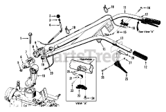 Troy-Bilt 21AE686N063 - Troy-Bilt Rear-Tine Tiller (2003) Handlebar Assembly