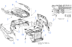 Cub Cadet XT1-GT 54 KH FAB (14AQA3TMA10) - Cub Cadet 54" XT1 Enduro Garden Tractor, Fab Deck, Kohler (2023) Hood