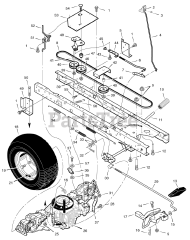 Craftsman C950-60473-0 - Craftsman 46" Lawn Tractor, Canada (2004) (Sears)