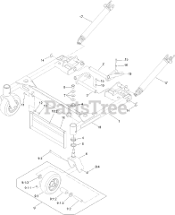 Toro 74312 (8000) - Toro 48" Z Master Zero-Turn Mower (SN: 400000000 - 402079999) Deck Support Frame Assembly No. 130-2893