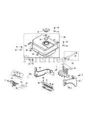 MTD 490-WUA - MTD Engine 490-WUA Fuel Tank &amp; Mounting