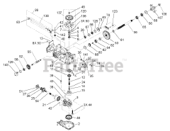 Toro 74701 (17-52 ZX) - Toro 52" TimeCutter Zero-Turn Mower (SN: 230000001 - 230999999) (2003) LH Hydro Transaxle Assembly No. 107-1709