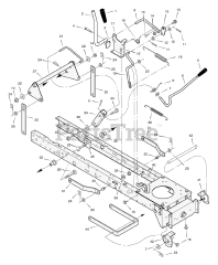 Scotts 405000x31B - Scotts 40" Lawn Tractor (2004) Mower Housing Suspension