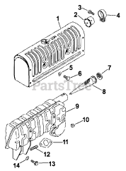 Kohler CS6-971508 - Kohler Command PRO Engine, Basic Version, 6hp, 4.47kW Exhaust System 11-7-2 Rev 11/11/2005