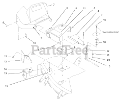 Toro 79203 - Toro 42"/48" Vac-Bagger for 260 Series Tractors (SN: 230000001 - 230999999) (2003)
