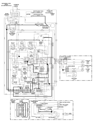 Ferris IS 2000Z (5901191) - Ferris IS2000Z Series 52" Zero-Turn Mower, 20hp Yanmar, Side-Discharge Electric Schematic - PTO &amp; Hourmeter Circuit (S/N: 2000676807 &amp; Below)