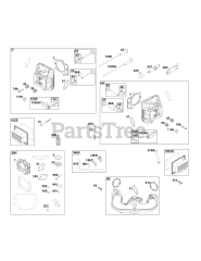 Briggs & Stratton 44U877-0023-B1 - Briggs & Stratton Vertical Engine Cylinder Head Group