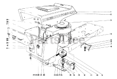 Toro 57077 - Toro 25" Lawn Tractor (SN: 001000001 - 001999999) (1971)
