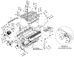 Generac QT04554KNANA - Generac 45kW Home Standby Generator (SN: 4949168 - 4965270) (2008) Engine Common Parts L/h Side 5.4l Cpl (0F3848)