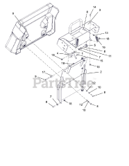 Gravely 994136 - Gravely Pro-Stance 52" Stand-On Mower, Kohler EFI Propane (SN: 000101 - 009999) Operator Pad And Latch