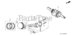 Honda HS621 AS/D (SZAN) - Honda 21" Snow Blower, Made in Japan (SN: SZAN-1130001 - SZAN-1130378) PISTON + CRANKSHAFT