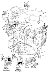 MTD 130-332D192 - MTD Lawn Tractor (1990) (Wheatbelt) Parts